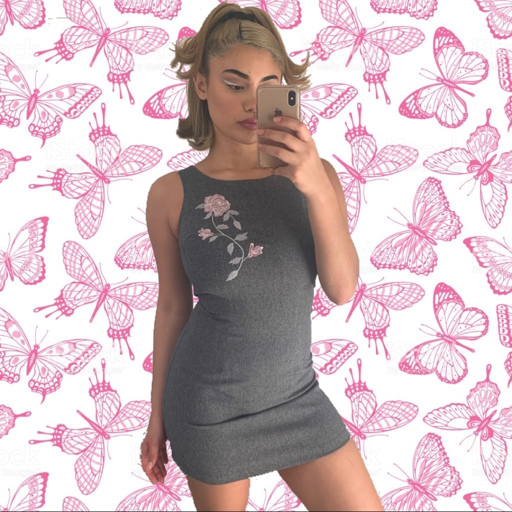 Y2K mid thigh length dress